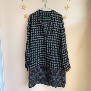 Harvé Benard patterned tunic dress